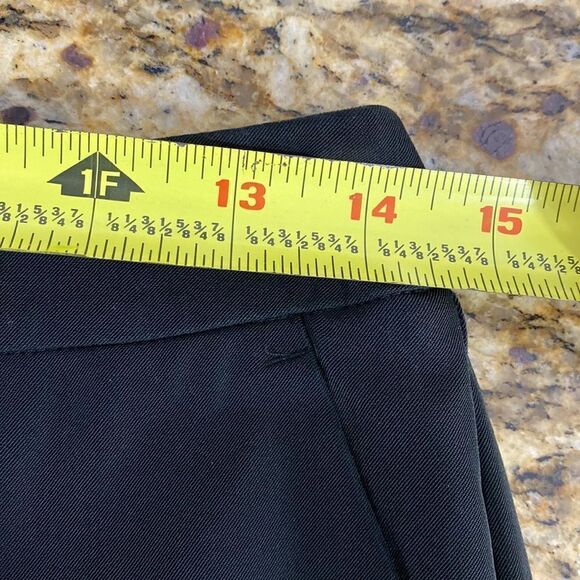 ‘S MaxMara Black Wide Leg Cuffed Trousers Pants Size 36 - Picture 9 of 12